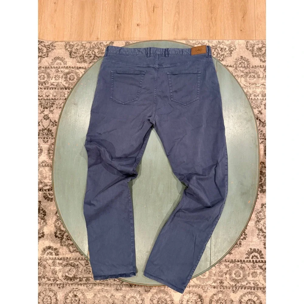 Peter Millar Crown Mens Blue 5-Pocket Pants Straight Leg Cotton Modal 38 ME0B39